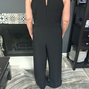 julia jordan Black Wide-Leg Sleeveless Jumpsuit